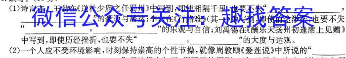 全国大联考2024届高三第二次联考（新高考QG）语文