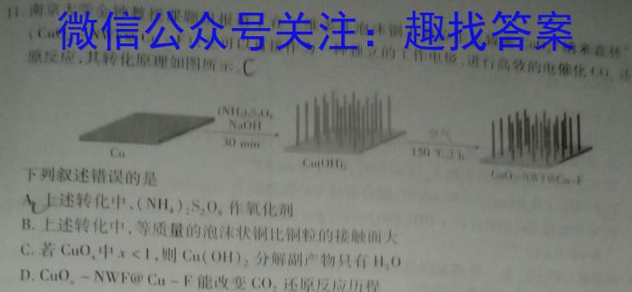 1河南省实验中学2023-2024学年九年级上学期开学评估材料化学