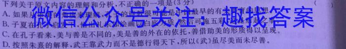 湖南省名校联盟·2023年上学期高二入学摸底考试/语文
