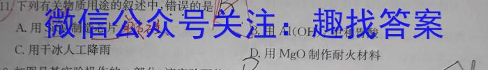 q［开学考］九师联盟2024-2023学年高三教学质量检测（X）化学