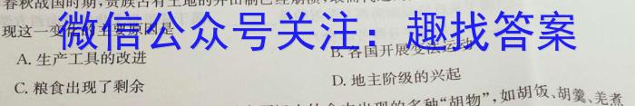 河南省2024届高三年级8月联考历史