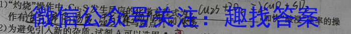 j浙江强基联盟2023学年第一学期高三年级9月联考(铅笔 ZJ)化学