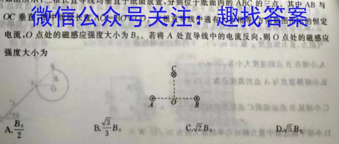 陕西省2023-2024学年秋季高二开学摸底考试（8171A）物理`