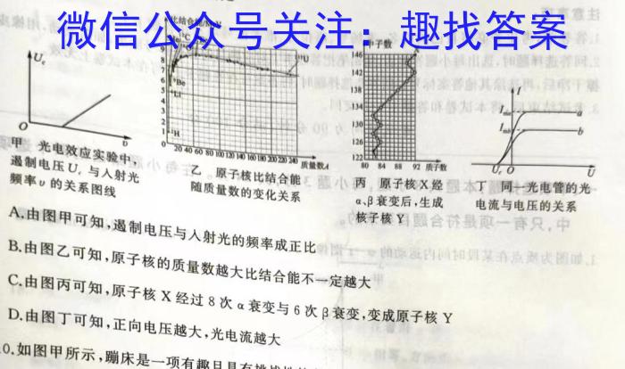 广东省2023-2024学年高二上学期9月联考l物理