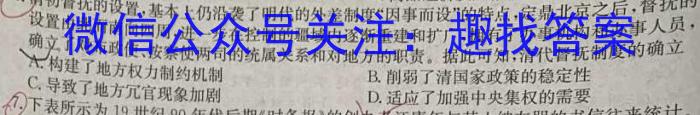 河南省教育研究院2024届新高三8月起点摸底联考化学试卷及参考答案历史