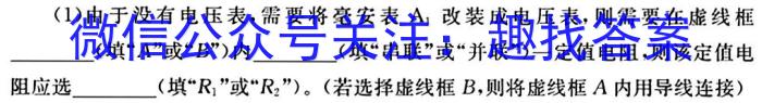 河南省教育研究院2024届新高三8月起点摸底联考化学试卷及参考答案物理.