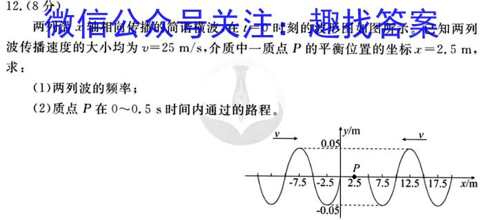 府谷一中2023-2024学年高三上学期第二次联考(月考)物理.