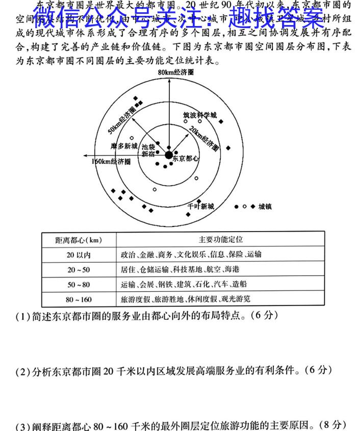 江西省稳派教育联考2024届高三开学摸底考试地.理