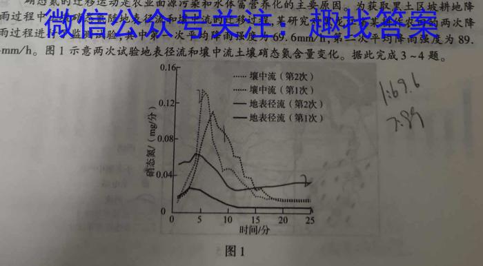 内蒙古包头市2023-2024学年高三上学期开学调研考试q地理