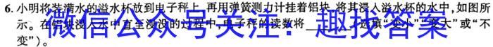 2023-2024学年度永修县九年级入学检测物理.