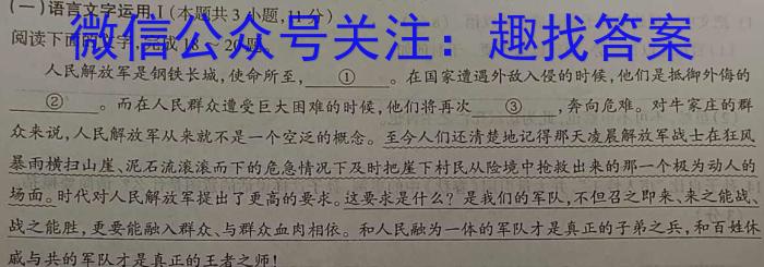 江淮十校 2024届高三第一次联考(8月)语文