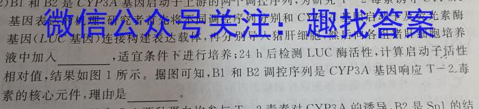 2024届衡水金卷先享联盟高三联考（8月）生物