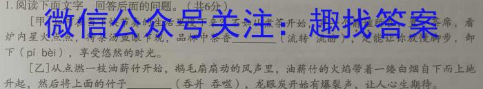 2023-2024学年安徽省高三8月开学考(A-024)语文