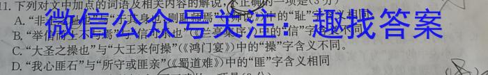 ［甘肃大联考］甘肃省2024届高三年级8月联考语文