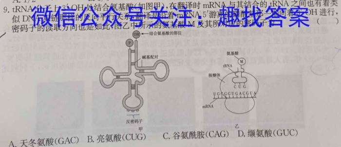 广东省东莞市大朗启东学校2023-2024学年第一学期八年级开学测试卷生物