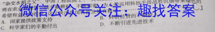 四川省成都市蓉城名校联盟2023-2024学年高二上学期开学考试历史试卷