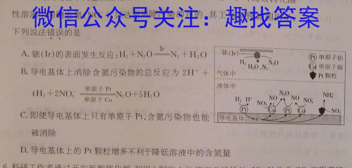 b广东省2024届普通高中毕业班第一次调研考试（粤光联考）化学