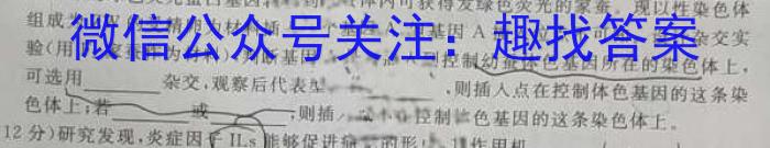 衡水金卷先享题摸底卷2023-2024学年度高三一轮复习摸底测试卷(二)生物试卷答案