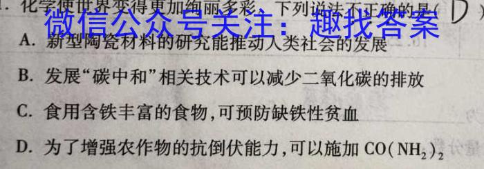广东省云浮市2022~2023学年高一第二学期高中教学质量检测(23-495A)化学