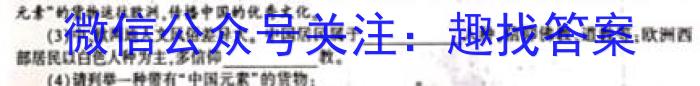 陕西省2024~2023学年度八年级期末学科素养监测(23-CZ225b)q地理