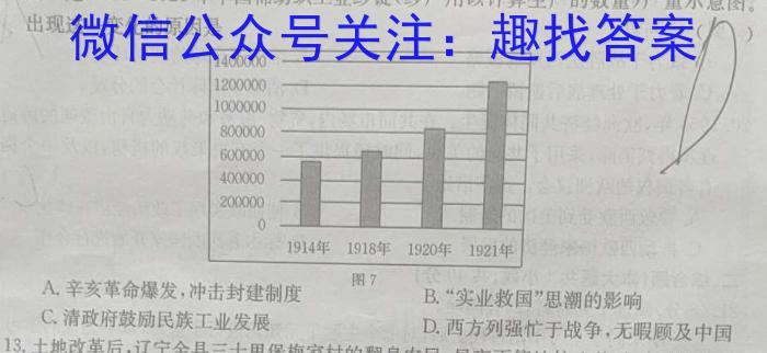 2023年大同市八年级结业考试(7月)历史