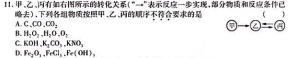 河池市2023年春季学期高二年级期末教学质量检测化学