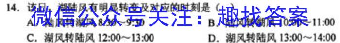 全国大联考2024届高三第一次联考（1LK·新教材老高考）地理.