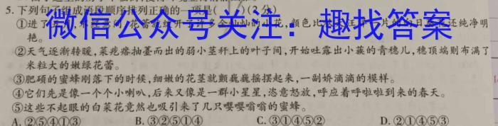 2022-2023学年度第二学期高二年级大通县期末联考(232775Z)语文