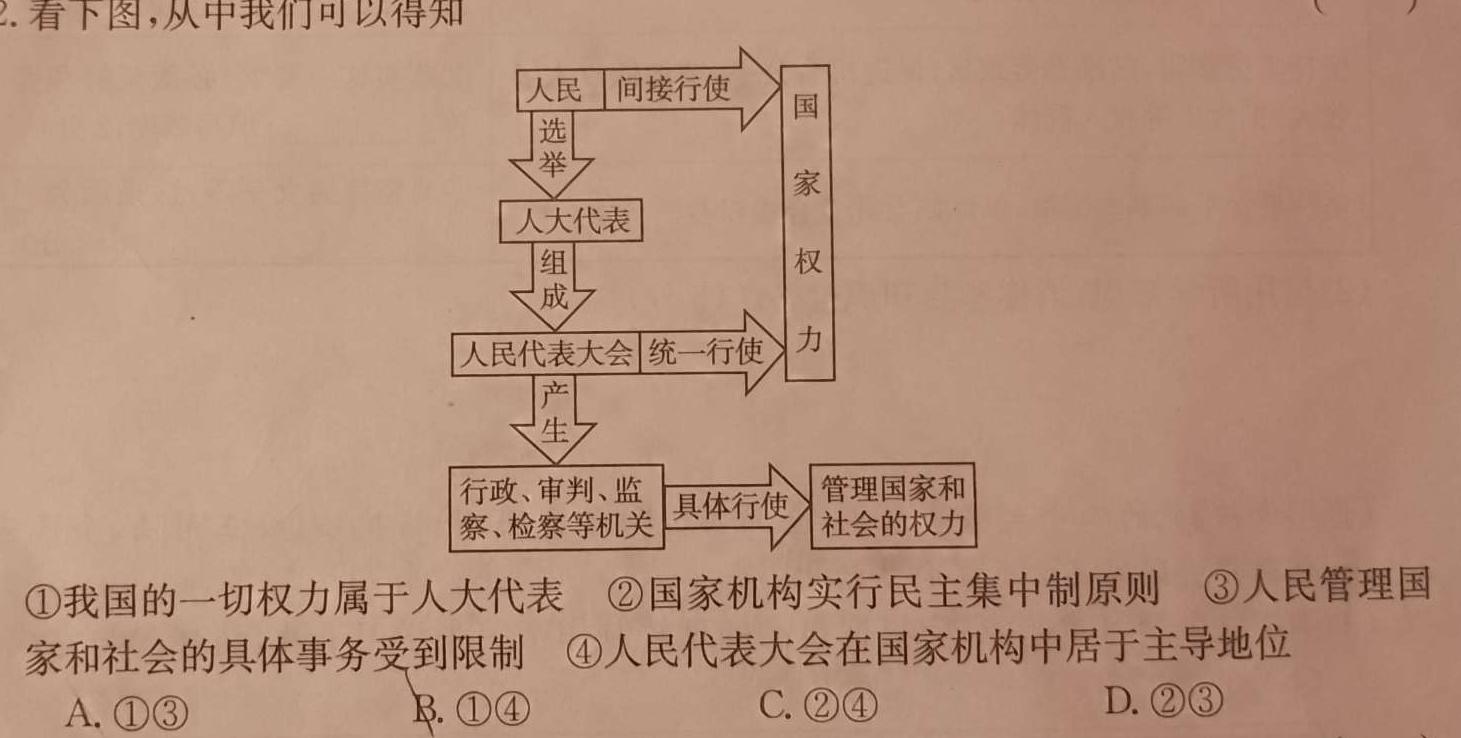 陕西省咸阳市2022~2023学年度高二第二学期期末教学质量调研检测.地理