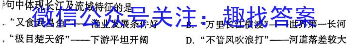 天一大联考·皖豫名校联盟2022-2023学年(下)高一年级阶段性测试(期末)地理.