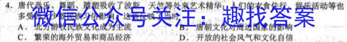 榆林市2022~2023学年度高二年级第二学期普通高中过程性评价质量检测历史