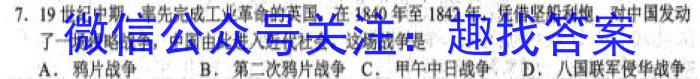 甘肃省定西市2022~2023学年度第二学期八年级期末监测卷(23-01-RCCZ13b)历史