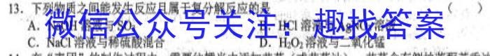 巢湖四中2022~2023年度高一下学期期末考试(231813Z)化学