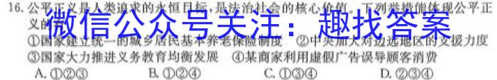 广西省柳州市校际联盟高二年级期末考试(23-577B)政治1