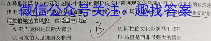 河南省平顶山市2022-2023学年高二下学期期末调研考试历史试卷