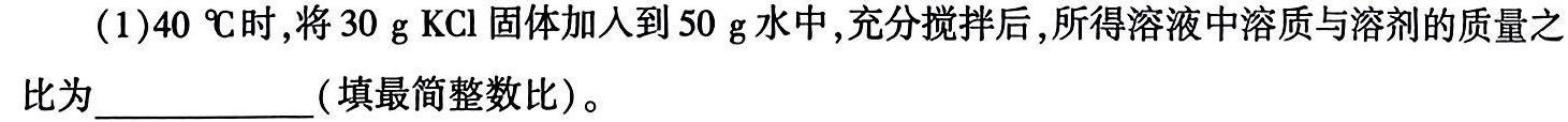 万友2022-2023学年下学期八年级教学评价四(期末)化学