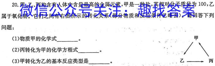 安徽省2022~2023学年度高二第二学期庐阳高级中学期末测试(232827Z)化学