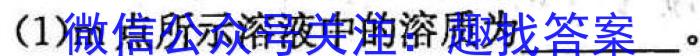 云南省2024~2023学年下学期巧家县高一年级期末考试(23-553A)化学