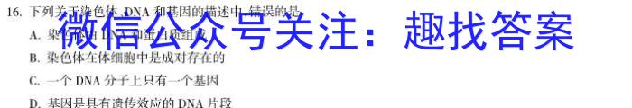 天一大联考 2022-2023学年第二学期高一期末调研考试地理.