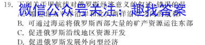 河南省平顶山市2024-2023学年高一下学期期末调研考试q地理