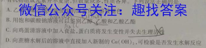 河北省邢台市2024~2023学年高一(下)期末测试(23-549A)化学