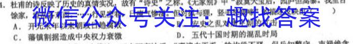 山西省晋城市阳城县2022-2023学年七年级第二学期学业质量监测历史