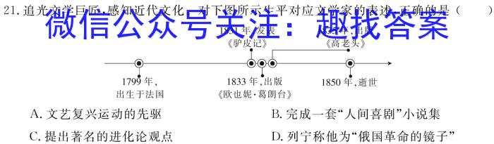 吉林省"BEST合作体"2022-2023学年度高一年级下学期期末政治试卷d答案