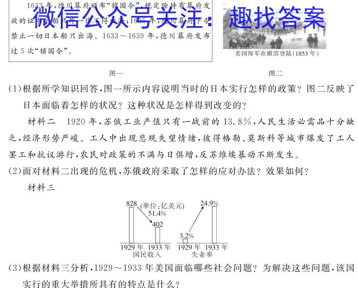 2024届名师原创分科模拟(七)ZS4历史试卷