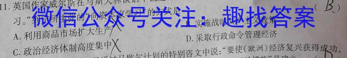 中州联盟 2024~2023学年高二下学期期末考试(232747D)历史