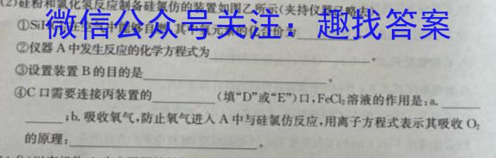 新疆省兵团地州学校2024~2023学年高一第二学期期末联考(23-518A)化学