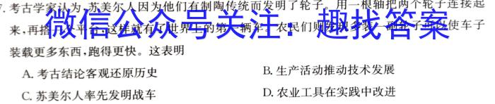 河南省平顶山市2022-2023学年高一下学期期末调研考试历史