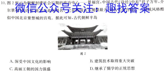 吉林省"BEST合作体"2022-2023学年度高一年级下学期期末历史试卷