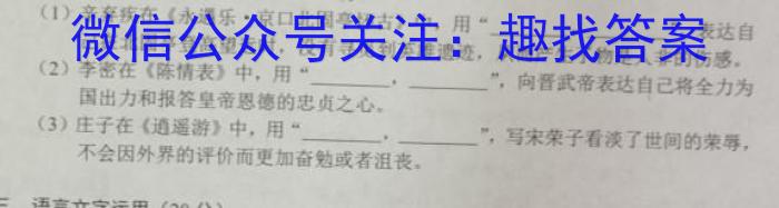 河南省许昌市XCS2022-2023学年八年级第二学期期末教学质量检测语文