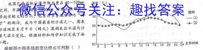 甘肃省2022-2023高一期末考试(23-526A)地.理